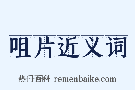 咀片近义词是什么意思的图片